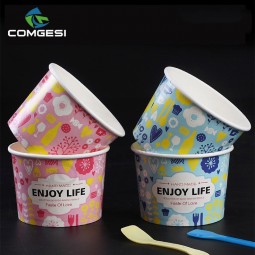 16盎司的 Ice cream container_16oz ice cream paper cup container_ice cream container