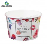 Carta da gelato flexo stampa cup_customized design gelato flexo stampa papercup_disposable cold drink paper cup factory supply