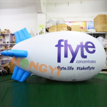 Reclame opblaasbare blimp model pvc helium vliegtuig voor commerciële promotie tentoonstelling