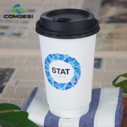 Atacado descartável estilo quente best selling venda quente eventos do festival de viagens de viagem copos de café de papel kraft com tampa de palha de cobertura