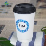 Tazas de café de papel de Kraft del partido de viaje de la venta de los eventos del festival de la venta del estilo caliente disponible al por mayor disponible disponible con la pa