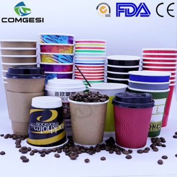 1-4 colors ripple paper cups factory price_ripple wall paper cups_paper cups