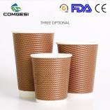 热咖啡杯_波纹一次性杯子_高品质一次性杯子