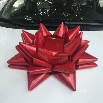 Estrela vermelha vendendo quente arco de fita para o carro de casamento