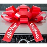 屋外のクリスマス車弓装飾蝶リボン弓