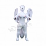 4мм Anime Exhibition Booth Placed White Winged Sex Wolf Girl Inflatable