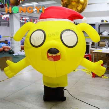 Décoration de Noël gonflable chien de dessin animé géant animal gonflable mignon
