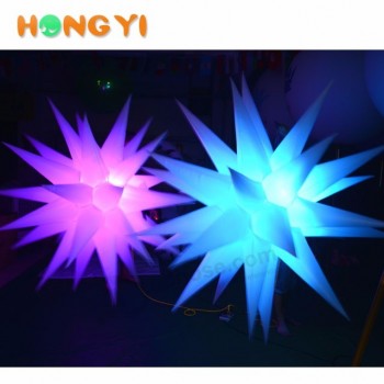 Color changing inflatable led star stage Luminous decoration hanging inflatable star lamp
