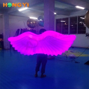Alas inflables de alta calidad creativas led inflables decoración grandes alas de ángel inflables