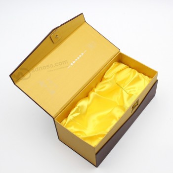 custom printed single glass wine packaging cardboard wine gift box with your logo