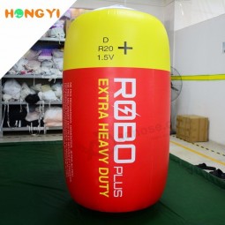 Modelo de bateria inflável de pvc gigante de publicidade ao ar livre