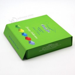 custom printed luxury gift packaging magnetic close foldable cardboard box