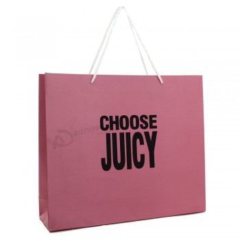 Custom Logo Printed Apparel use shopping recycled paper bags wholesale with high quality
