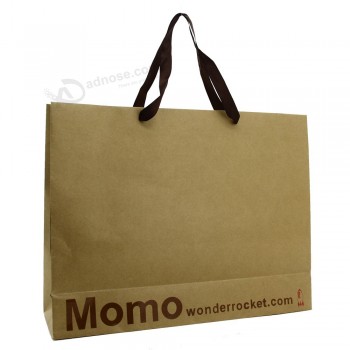 Custom latest brown kraft material food use best printing paper lunch bags with your logo