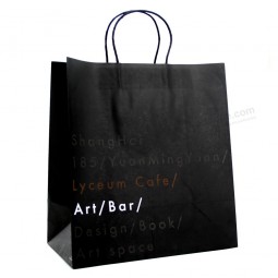 Nice quality New style latest flat handle paper grocery bags with your logo