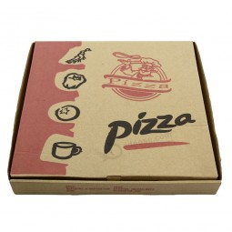Dónde comprar cajas de pizza de papel personalizadas impresas de alta calidad caja de cartón corrugado fabricantes al por mayor de Guangzhou