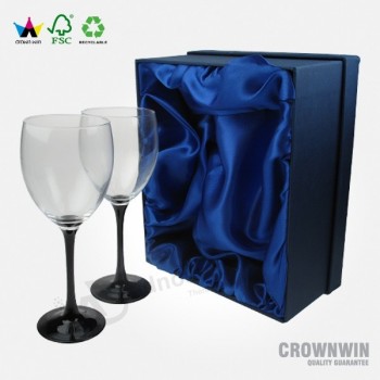 Boîte d'emballage en verre à vin en carton personnalisé de luxe Crownwin