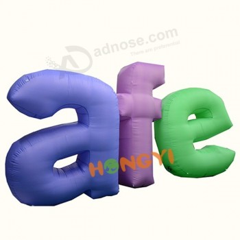 Color LED lights inflatable letters decorative display signs advertising model