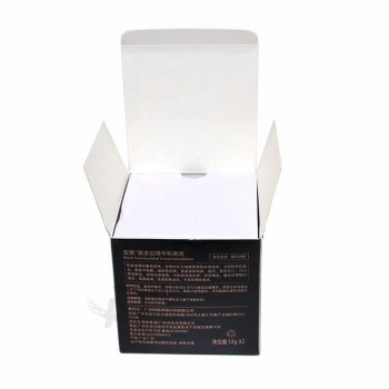 Oem logo специальная бумага изготовлена ​​складной упаковочной коробкой для упаковки средств по уходу за кожей