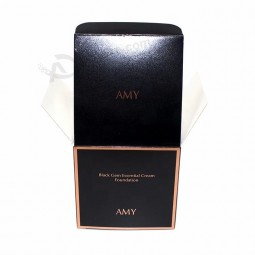 special paper cosmetic packaging folding box with paperboard insert