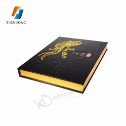 custom thick cheap hardcover gold edge book printing