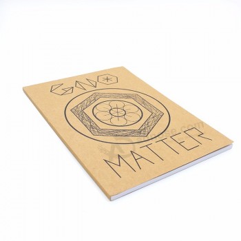 Capa de papel kraft a5 impressão personalizada notebook