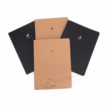 Design de moda kraft notebook, fabricantes de livro de exercícios