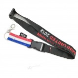 Fashion colorful printing logo neck strap woven jacquard lanyard