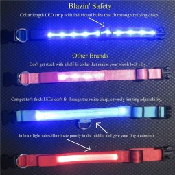 Long Adjustable Heavy Duty Elastic Durable Dog Leash With Light