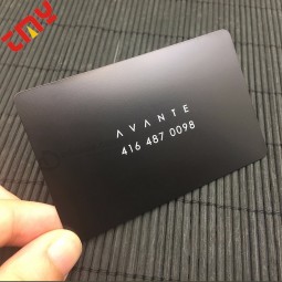 Metal americano matt do cartão do americano expresso, cartão americano preto personalizado do metal da visita do expresso