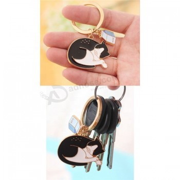 个性化不同类型的猫便宜的金属钥匙扣