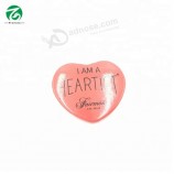 Hete verkoop hart vorm pin knoppen badge metalen badge