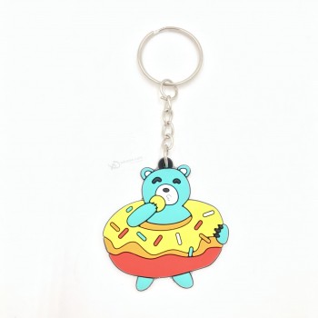 Heißer verkauf werbe kunststoff weichen pvc schlüsselanhänger spielzeug fabrik tierform pvc schlüsselring, kunststoff keychain