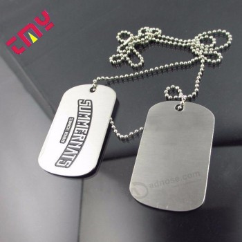 Engraving Blank Aluminium Stainless Steel Metal QR Code Pet ID Tag For Dog Wholesale