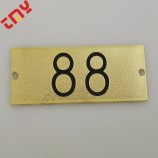 Colorful Printing Brand Logo Metal Tag For Bags And Clothes