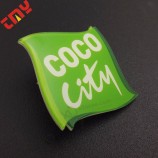 定制印刷亚克力塑料名牌带安全别针