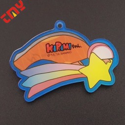 Gevormde naambadges acryl plastic ster badge aangepaste logo