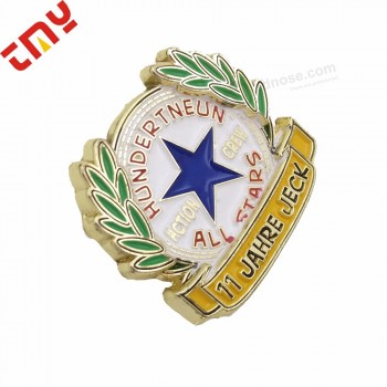 Internationale politie sheriff badge met vlinder gesp pin