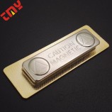 高品质名牌徽章磁铁金属空白名牌徽章磁铁