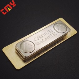 High Quality Name Badge Magnet Metal Blank Name Badge Magnet