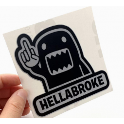Hoge kwaliteit op maat gestanste muurstickers emblemen