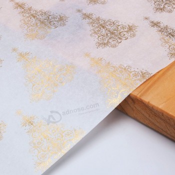 Papel de logotipo personalizado papel de regalo de papel de seda