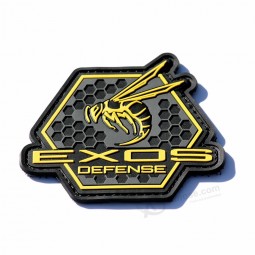 Patch 3d personnalisé en silicone pvc en relief