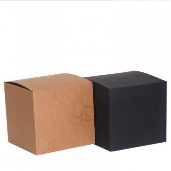 Custom printing groothandel vierkante effen wit kraftpapier doos voorraad