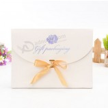 Scatola di imballaggio di regalo di forma di busta rosa di lusso fantasia scatola regalo di carta carino con nastro