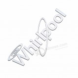 professional manufacture electroplating laptop nickel logos nickel sticker