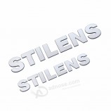 Diamant snijden brief stickers, metalen naam naamplaatje dunne metalen sticker