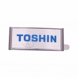 Chroom plastic sticker zelfklevende naamplaatje labels abs plastic sticker
