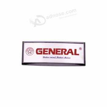 New design branded names and logos,abs chrome nameplate
