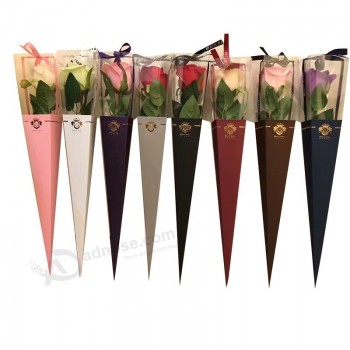 Coutume différente couleur cadeau papier couverture pour animaux de compagnie Valentin luxe boîte à fleurs